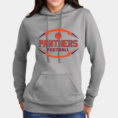 Panthers Football - Ladies Core Fleece Pullover Hooded Sweatshirt - LPC78H Thumbnail