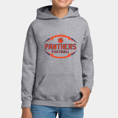 Panthers Football - Youth Heavy Blend Hooded Sweatshirt Thumbnail