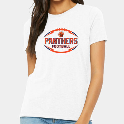 Panthers YOUTH Football - Women's Relaxed Triblend Tee Thumbnail