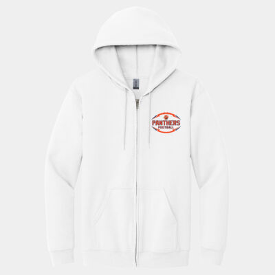 Panthers YOUTH Football - Heavy Blend Full Zip Hooded Sweatshirt Thumbnail