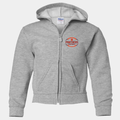 Panthers Football - Heavy Blend Youth Full-Zip Hooded Sweatshirt Thumbnail