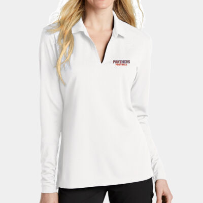 Panthers Football - Ladies Dri FIT Micro Pique 2.0 Long Sleeve Polo Thumbnail