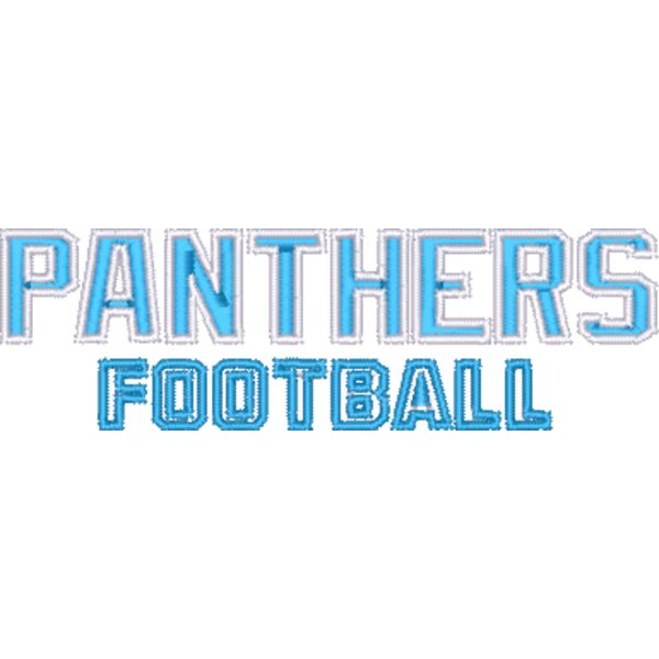 Panthers Football Embroidered Logo Thumbnail